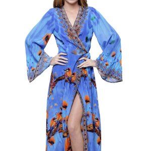 Shahida Parides Custom-made Silk Wrap Dress